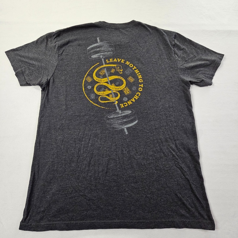 The Lift Box Leave Nothing to Chance Gray Short Sleeve T-Shirt Men's L